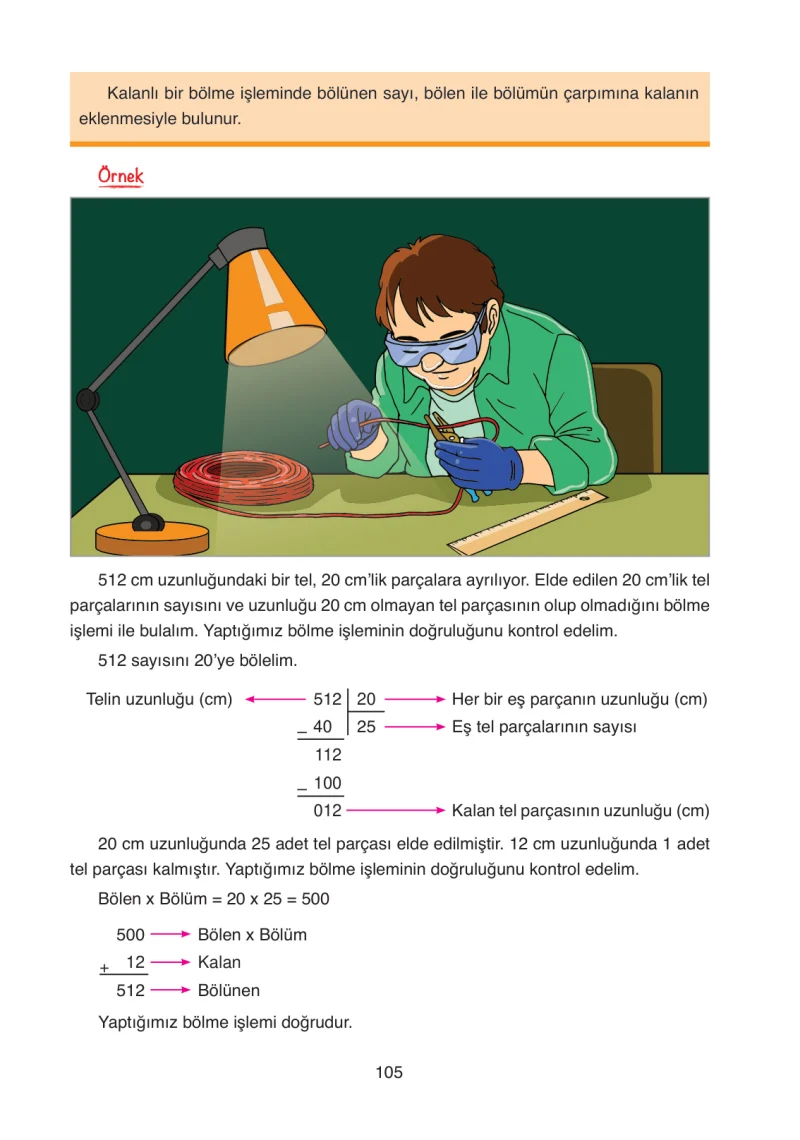 4. Sınıf Matematik Ders Kitabı Cevapları Ata Yayınları Sayfa 105