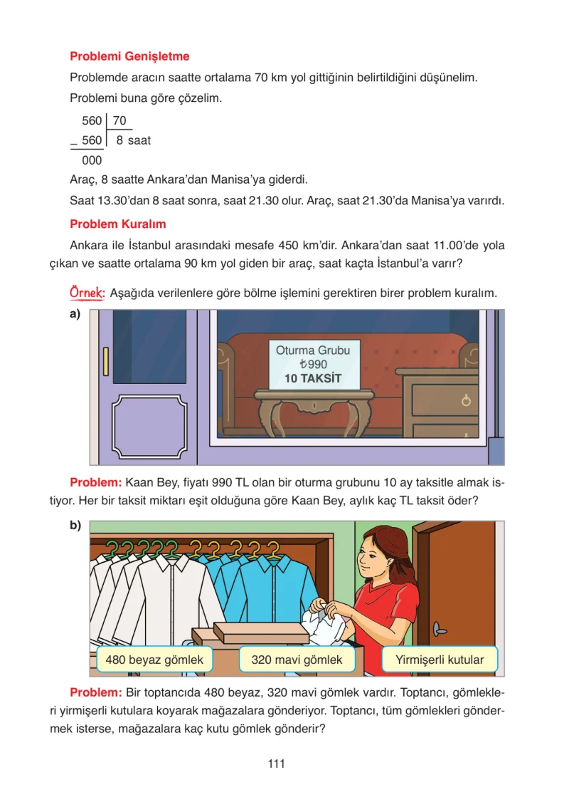4. Sınıf Matematik Ders Kitabı Cevapları Ata Yayınları Sayfa 111