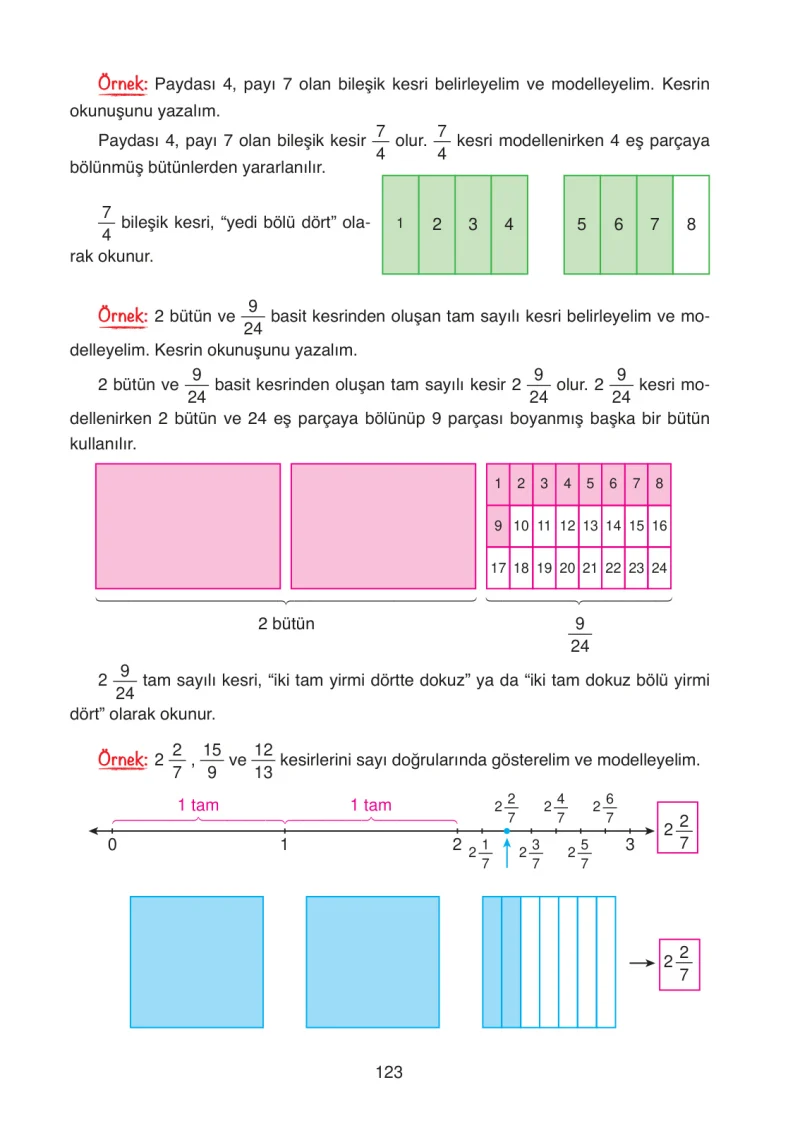 4. Sınıf Matematik Ders Kitabı Cevapları Ata Yayınları Sayfa 123