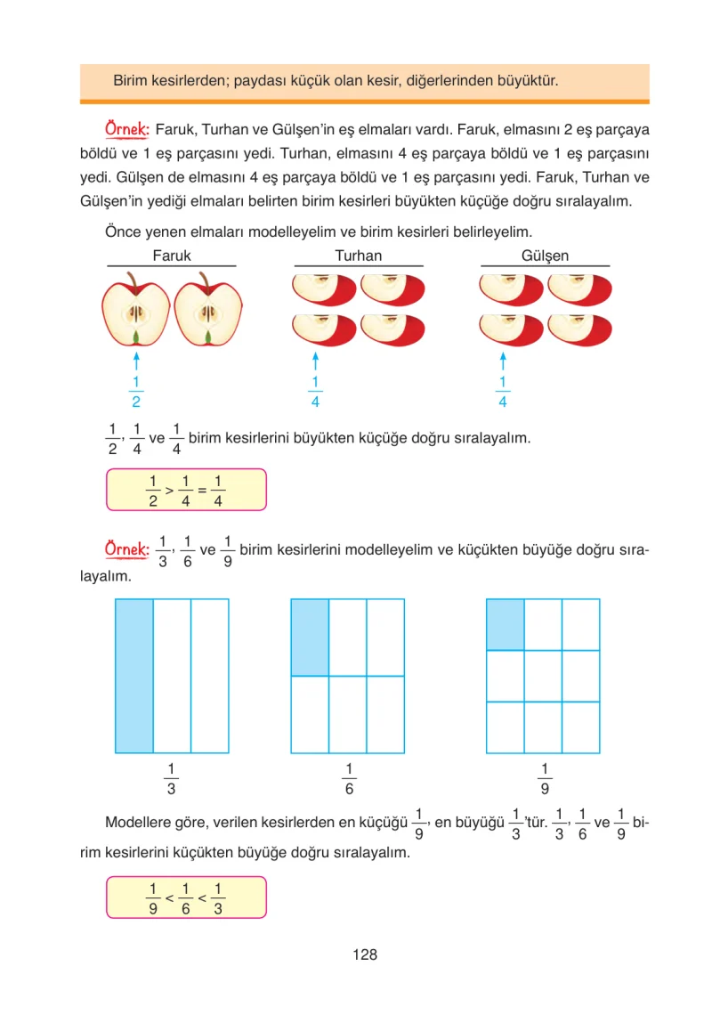 4. Sınıf Matematik Ders Kitabı Cevapları Ata Yayınları Sayfa 128