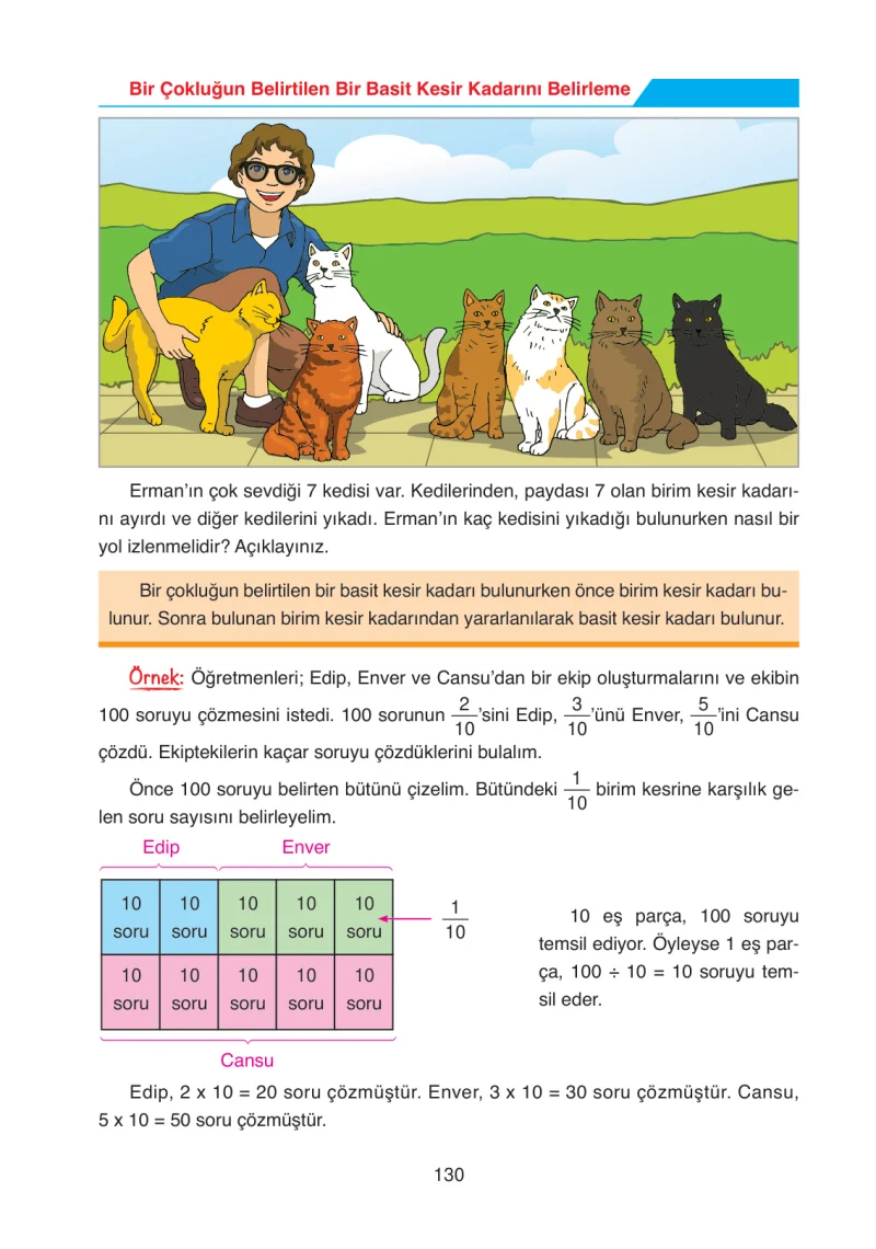 4. Sınıf Matematik Ders Kitabı Cevapları Ata Yayınları Sayfa 130