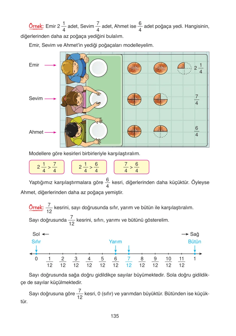 4. Sınıf Matematik Ders Kitabı Cevapları Ata Yayınları Sayfa 135