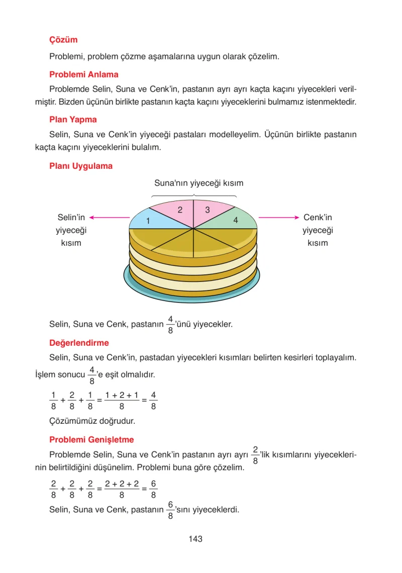 4. Sınıf Matematik Ders Kitabı Cevapları Ata Yayınları Sayfa 143