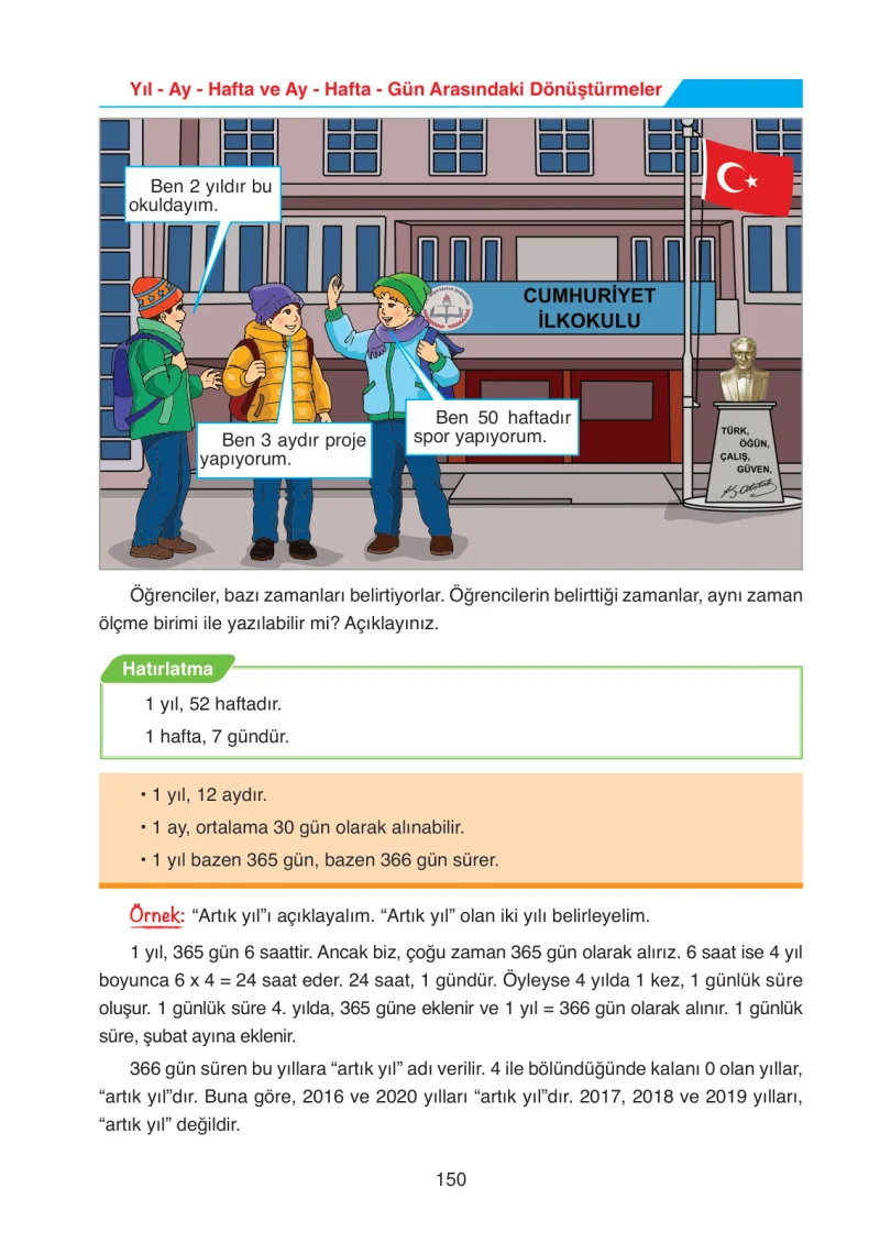4. Sınıf Matematik Ders Kitabı Cevapları Ata Yayınları Sayfa 150
