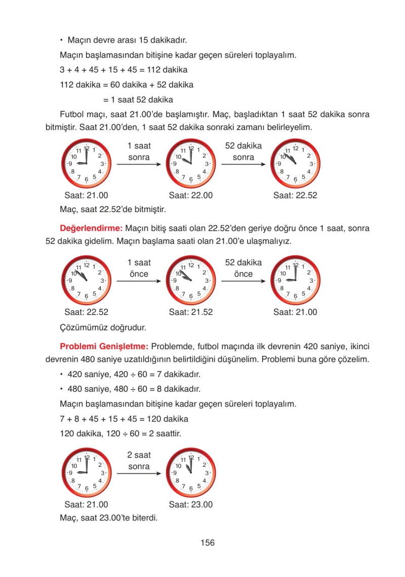 4. Sınıf Matematik Ders Kitabı Cevapları Ata Yayınları Sayfa 156