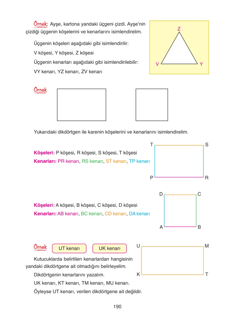 4. Sınıf Matematik Ders Kitabı Cevapları Ata Yayınları Sayfa 190