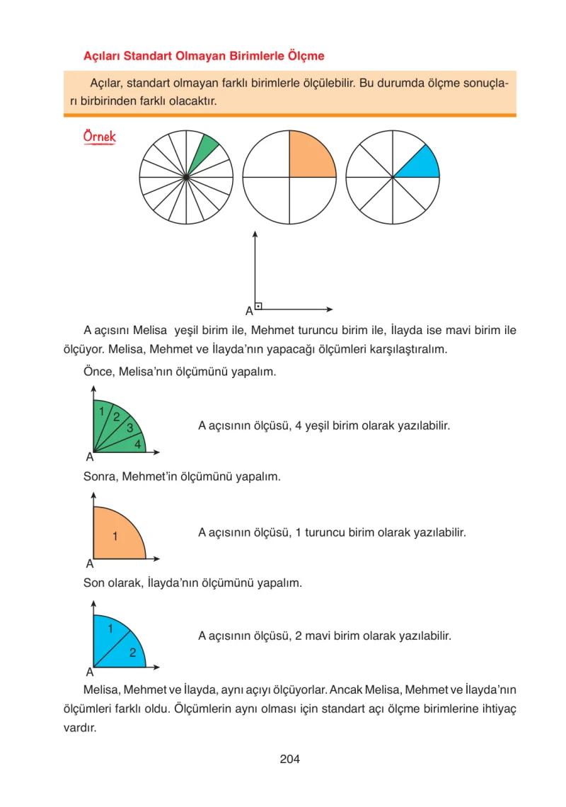 4. Sınıf Matematik Ders Kitabı Cevapları Ata Yayınları Sayfa 204