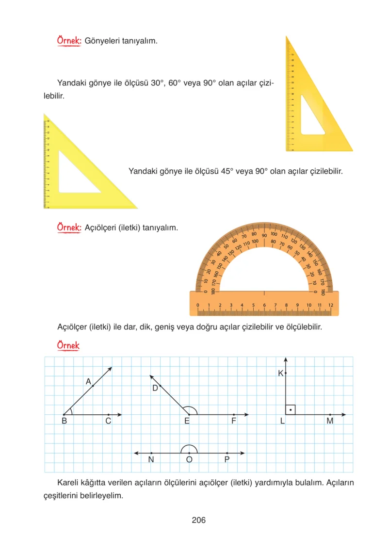 4. Sınıf Matematik Ders Kitabı Cevapları Ata Yayınları Sayfa 206