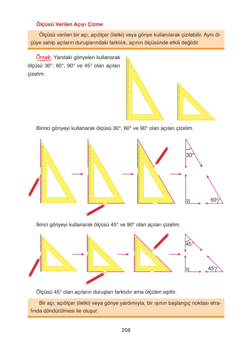 4. Sınıf Matematik Ders Kitabı Cevapları Ata Yayınları Sayfa 208
