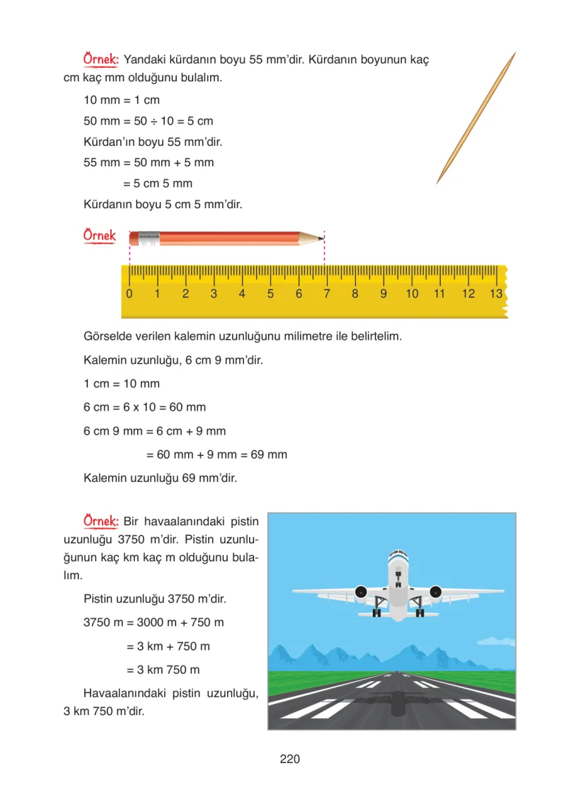4. Sınıf Matematik Ders Kitabı Cevapları Ata Yayınları Sayfa 220