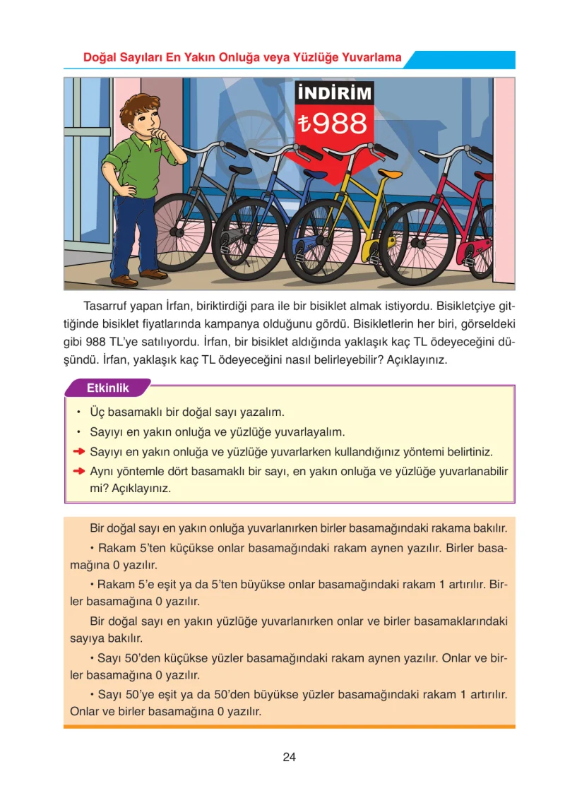 4. Sınıf Matematik Ders Kitabı Cevapları Ata Yayınları Sayfa 24