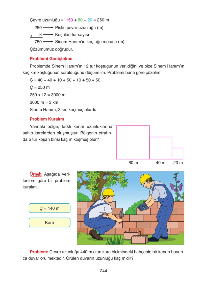 4. Sınıf Matematik Ders Kitabı Cevapları Ata Yayınları Sayfa 244
