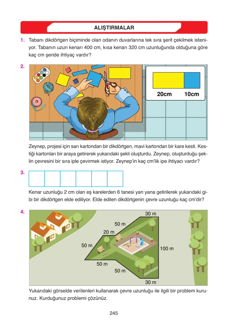 4. Sınıf Matematik Ders Kitabı Cevapları Ata Yayınları Sayfa 245