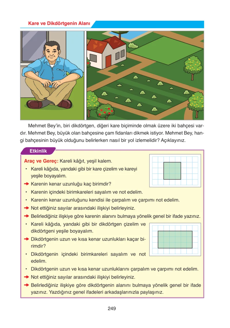 4. Sınıf Matematik Ders Kitabı Cevapları Ata Yayınları Sayfa 249