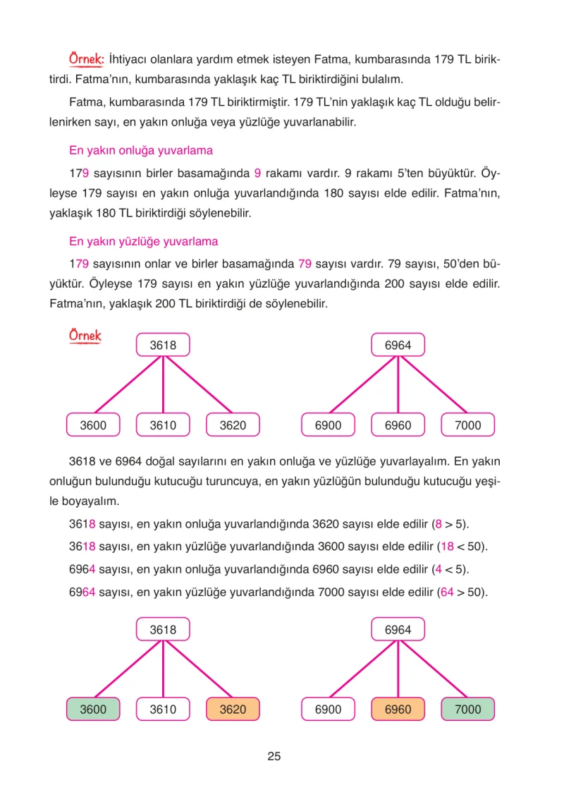 4. Sınıf Matematik Ders Kitabı Cevapları Ata Yayınları Sayfa 25