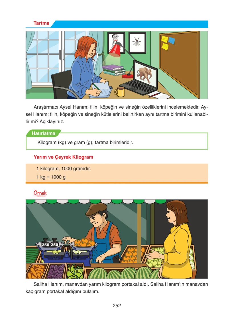 4. Sınıf Matematik Ders Kitabı Cevapları Ata Yayınları Sayfa 252