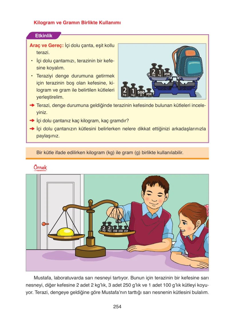 4. Sınıf Matematik Ders Kitabı Cevapları Ata Yayınları Sayfa 254