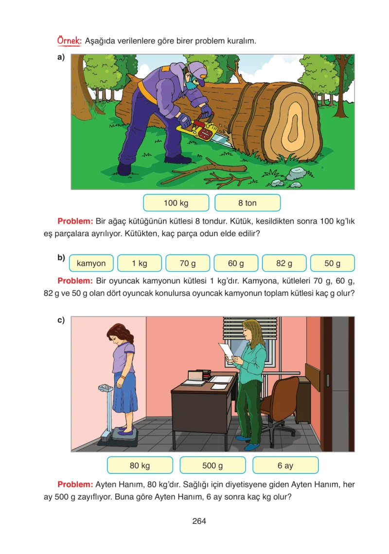 4. Sınıf Matematik Ders Kitabı Cevapları Ata Yayınları Sayfa 264
