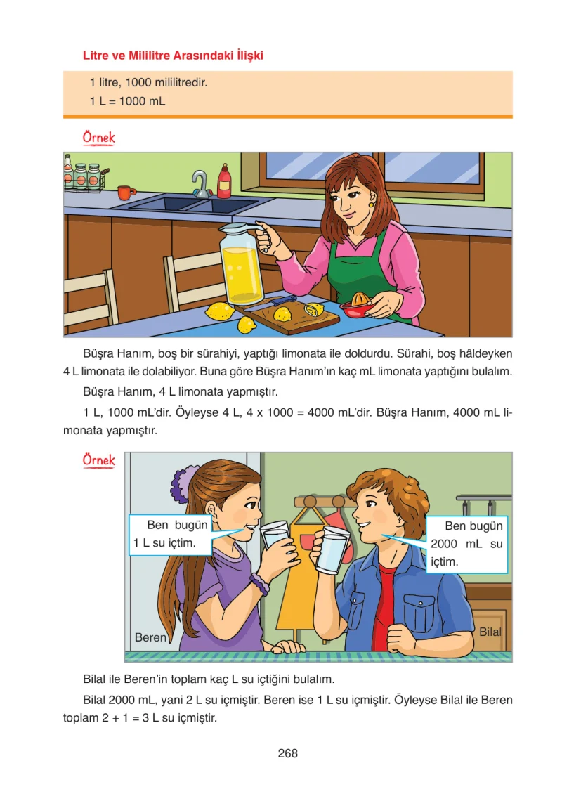 4. Sınıf Matematik Ders Kitabı Cevapları Ata Yayınları Sayfa 268
