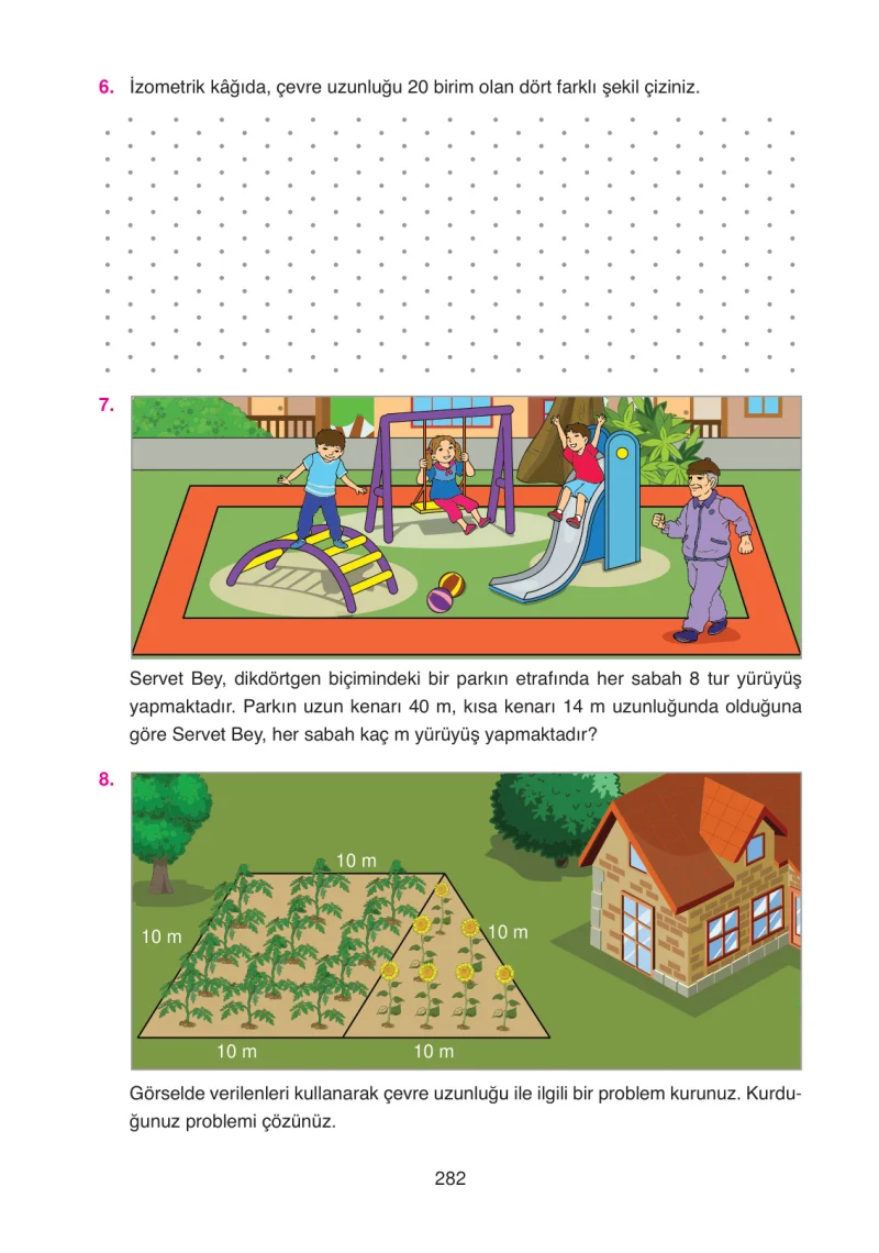 4. Sınıf Matematik Ders Kitabı Cevapları Ata Yayınları Sayfa 282