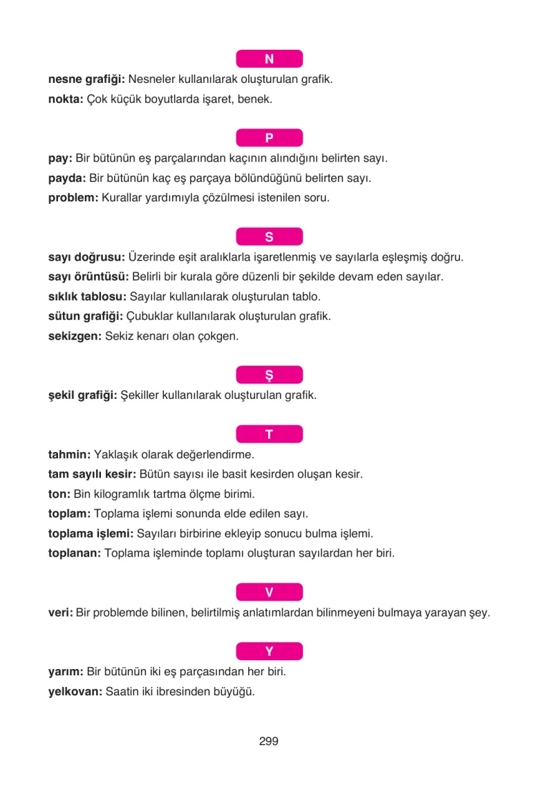 4. Sınıf Matematik Ders Kitabı Cevapları Ata Yayınları Sayfa 299