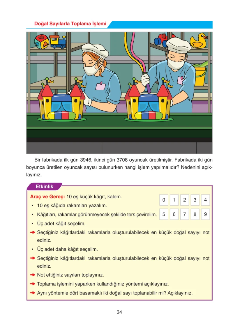 4. Sınıf Matematik Ders Kitabı Cevapları Ata Yayınları Sayfa 34