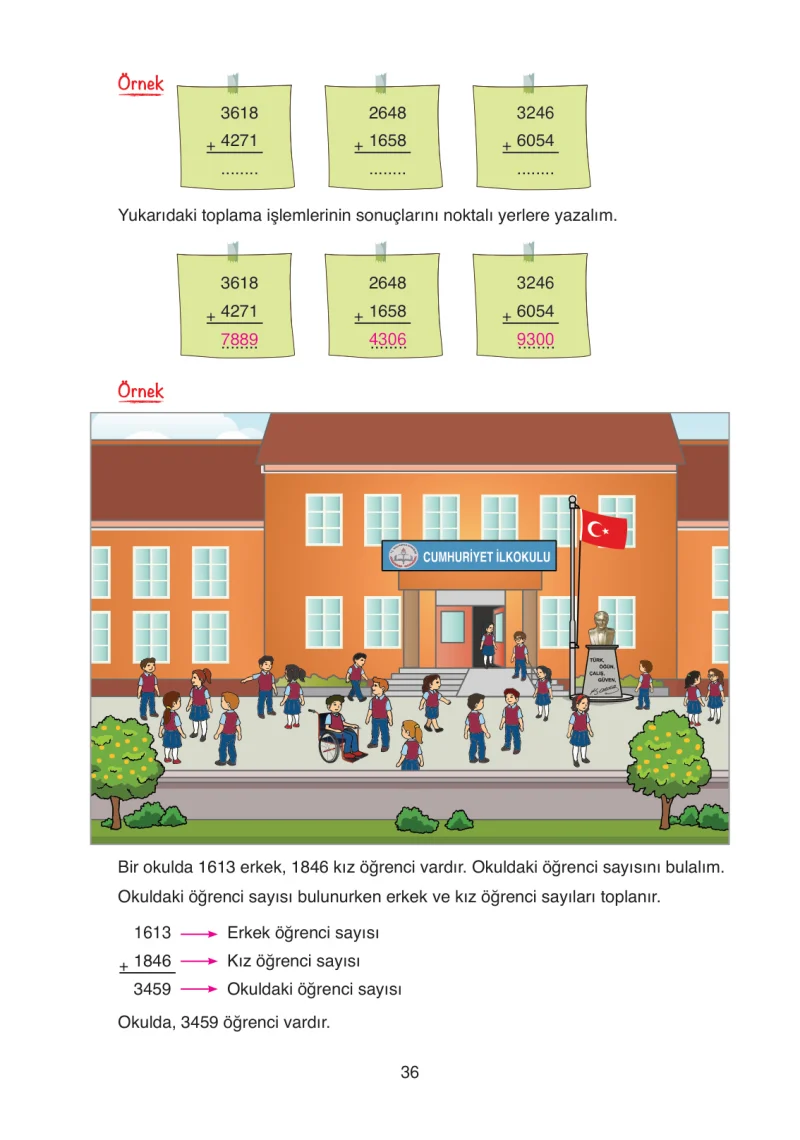 4. Sınıf Matematik Ders Kitabı Cevapları Ata Yayınları Sayfa 36