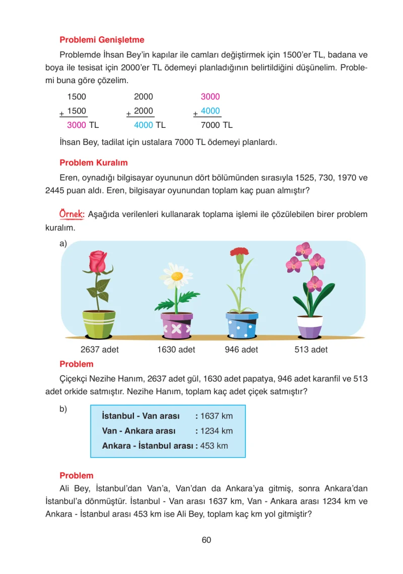 4. Sınıf Matematik Ders Kitabı Cevapları Ata Yayınları Sayfa 60