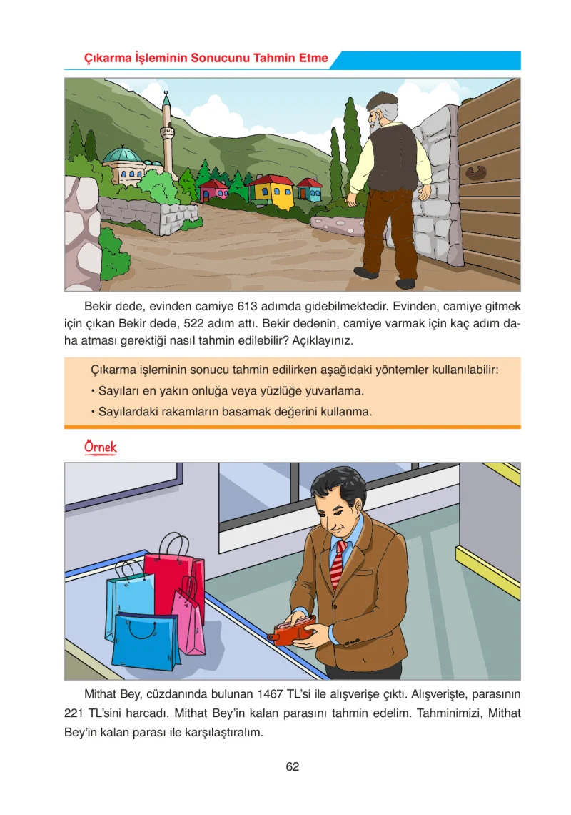 4. Sınıf Matematik Ders Kitabı Cevapları Ata Yayınları Sayfa 62