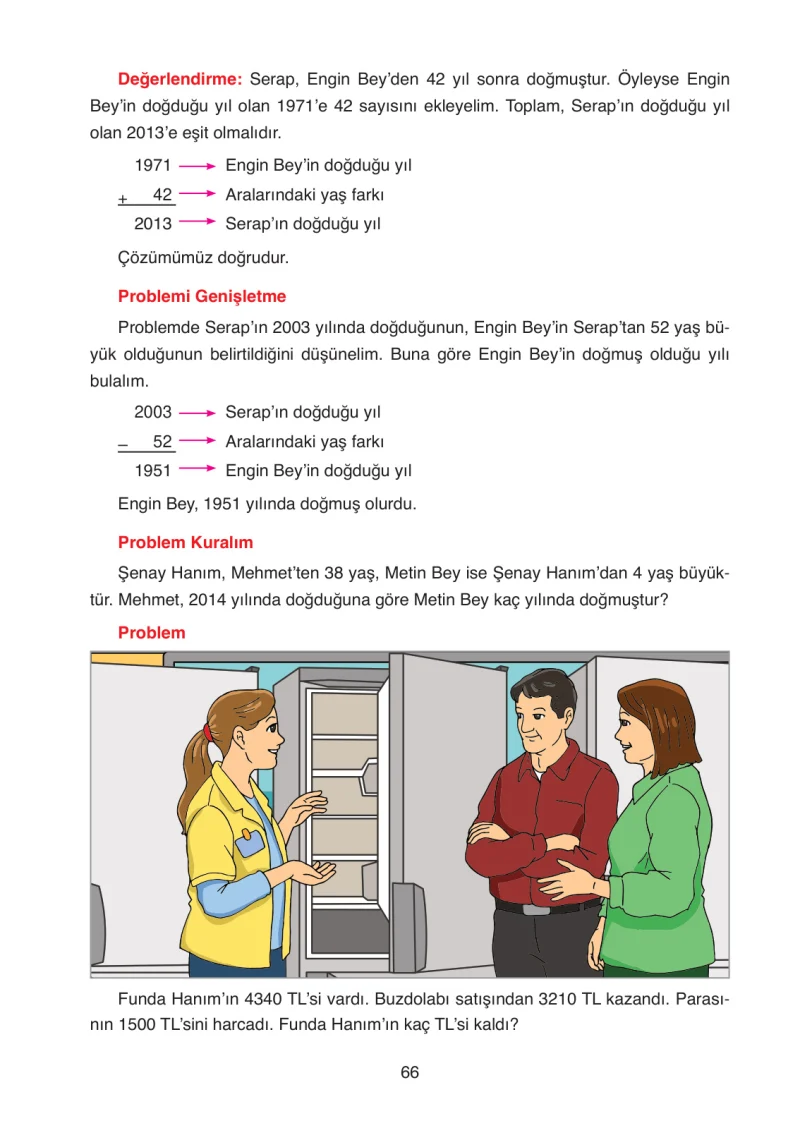 4. Sınıf Matematik Ders Kitabı Cevapları Ata Yayınları Sayfa 66