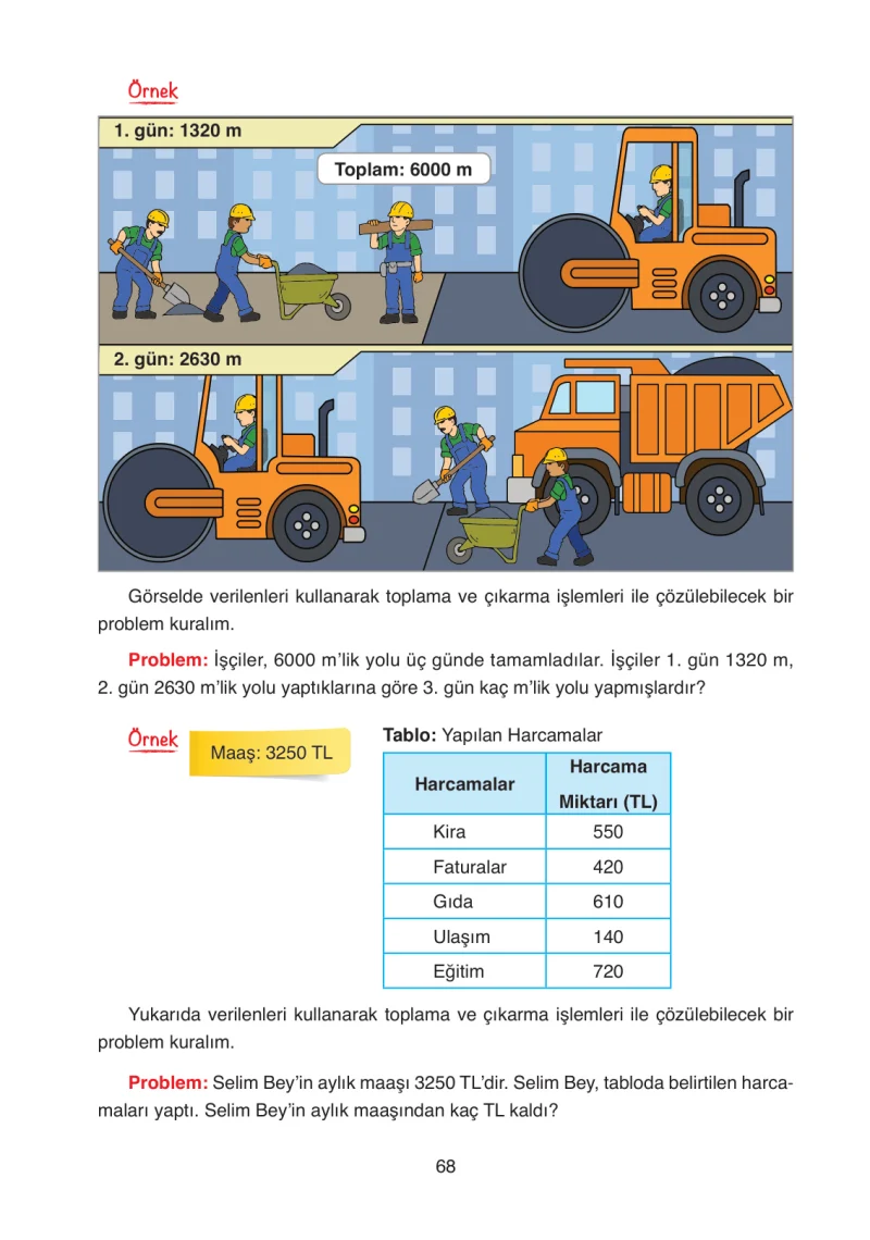 4. Sınıf Matematik Ders Kitabı Cevapları Ata Yayınları Sayfa 68
