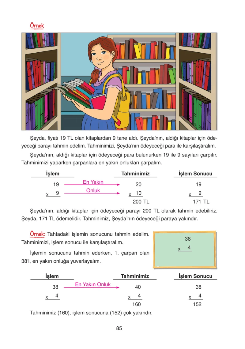 4. Sınıf Matematik Ders Kitabı Cevapları Ata Yayınları Sayfa 85