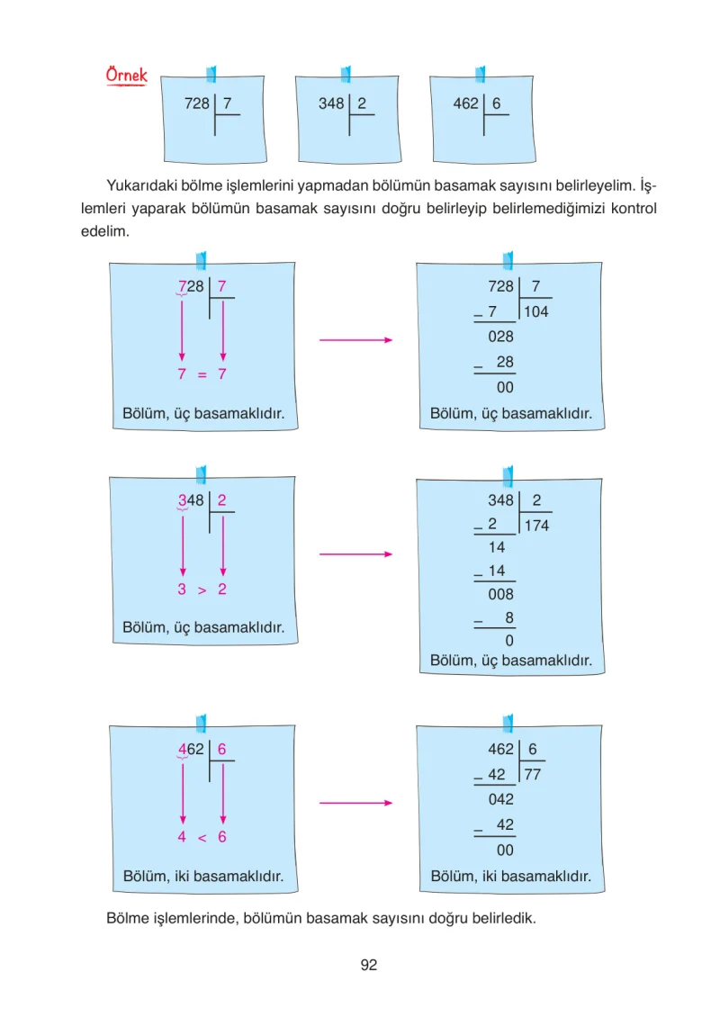 4. Sınıf Matematik Ders Kitabı Cevapları Ata Yayınları Sayfa 92