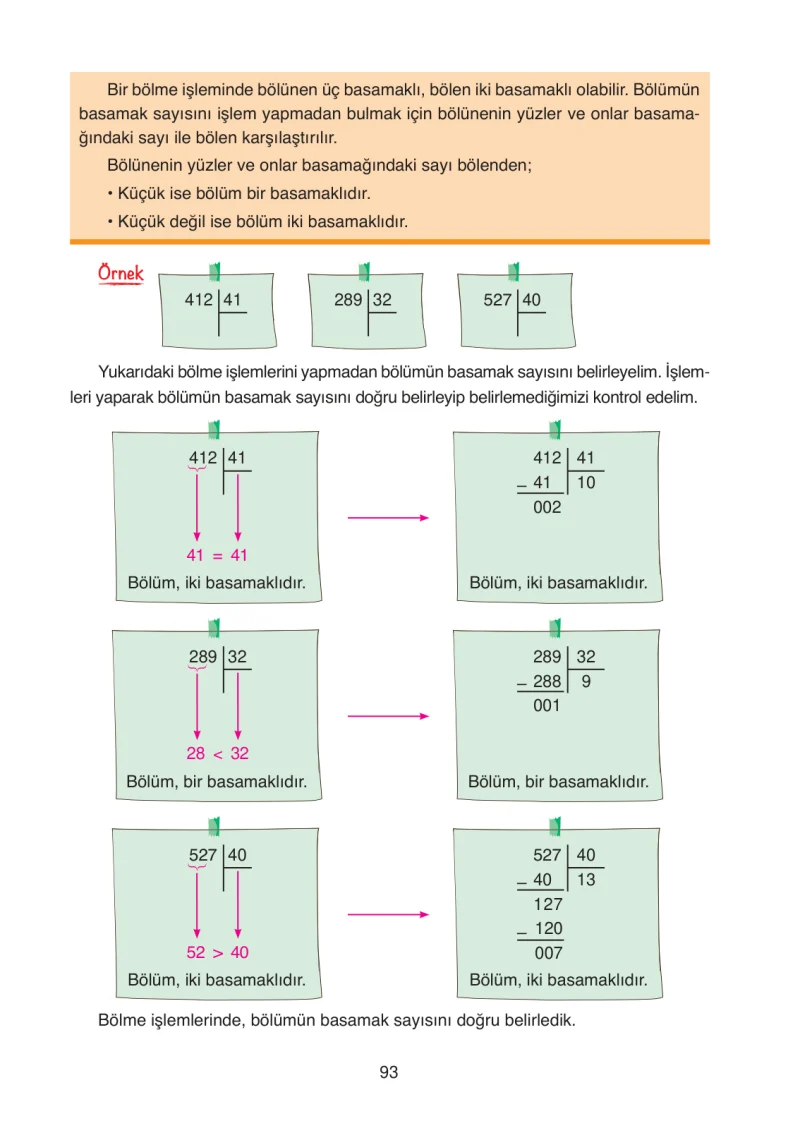 4. Sınıf Matematik Ders Kitabı Cevapları Ata Yayınları Sayfa 93