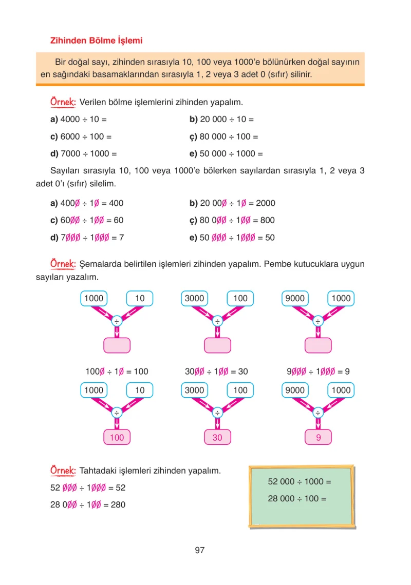 4. Sınıf Matematik Ders Kitabı Cevapları Ata Yayınları Sayfa 97