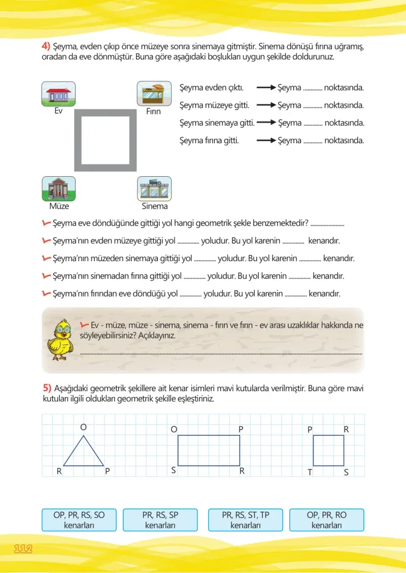 4. Sınıf Matematik Ders Kitabı Cevapları Meb Yayınları Çalışma Kitabı 1 Sayfa 112