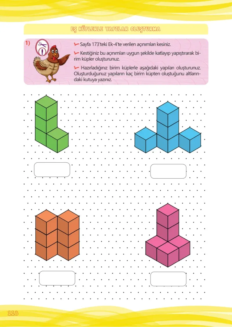 4. Sınıf Matematik Ders Kitabı Cevapları Meb Yayınları Çalışma Kitabı 1 Sayfa 118