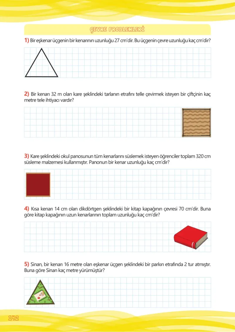 4. Sınıf Matematik Ders Kitabı Cevapları Meb Yayınları Çalışma Kitabı 1 Sayfa 142