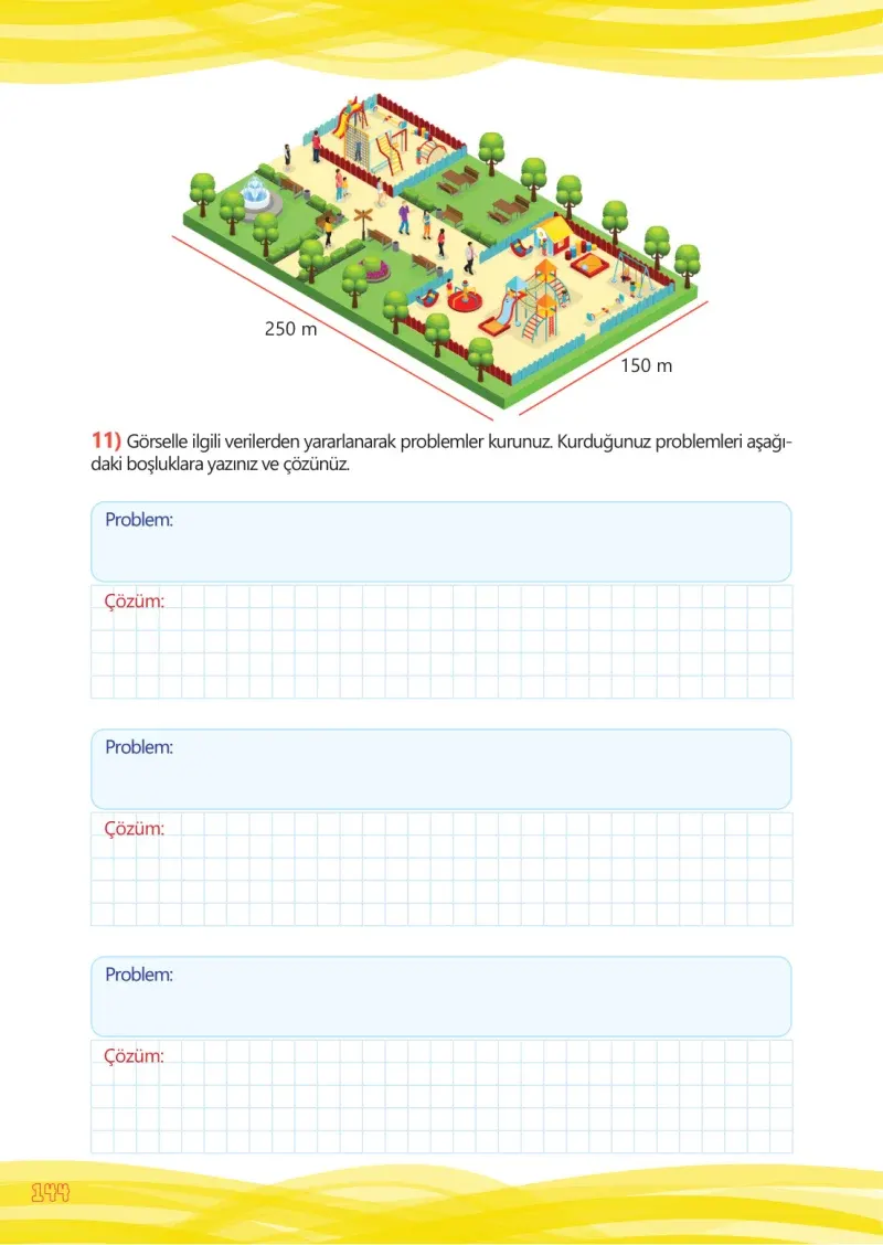 4. Sınıf Matematik Ders Kitabı Cevapları Meb Yayınları Çalışma Kitabı 1 Sayfa 144