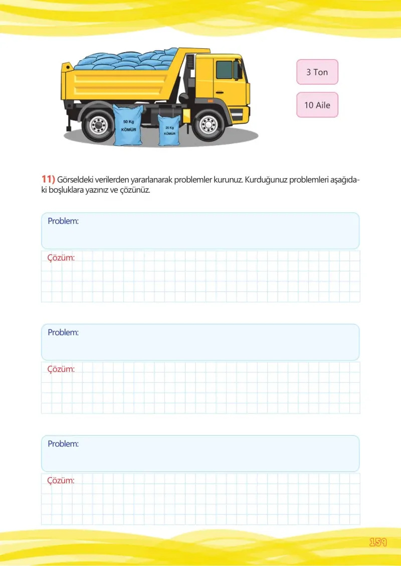 4. Sınıf Matematik Ders Kitabı Cevapları Meb Yayınları Çalışma Kitabı 1 Sayfa 159