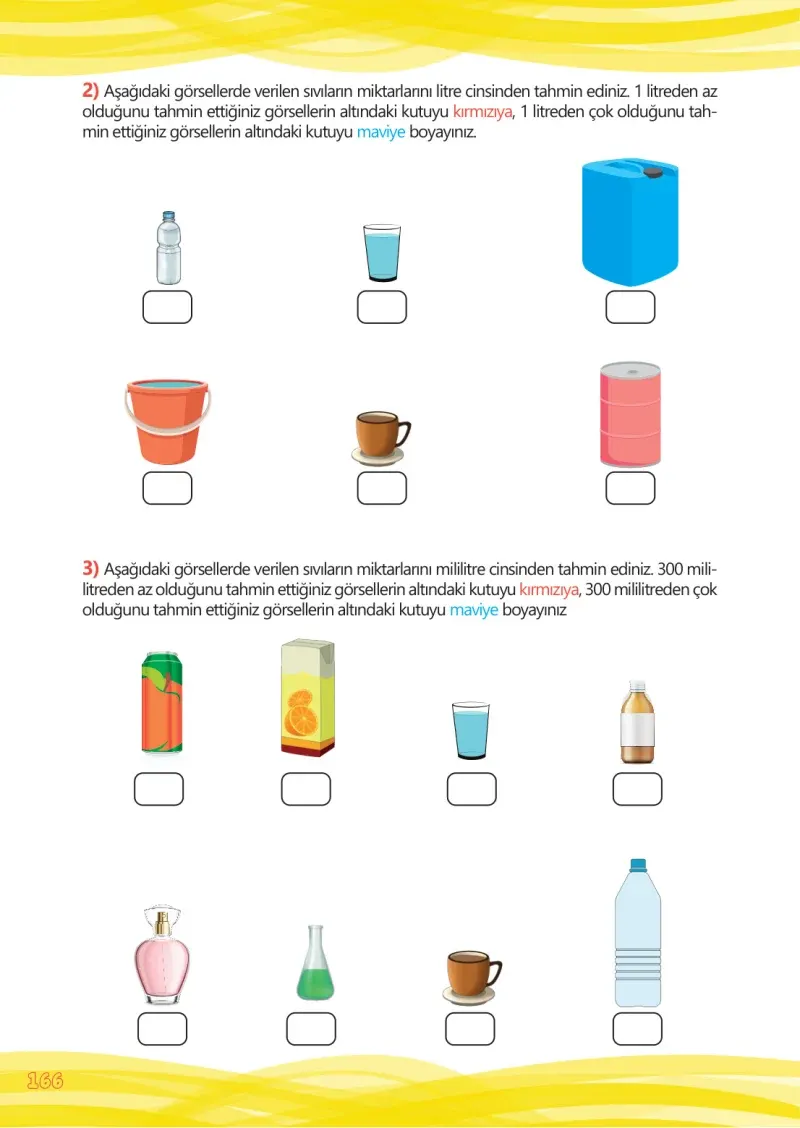 4. Sınıf Matematik Ders Kitabı Cevapları Meb Yayınları Çalışma Kitabı 1 Sayfa 166