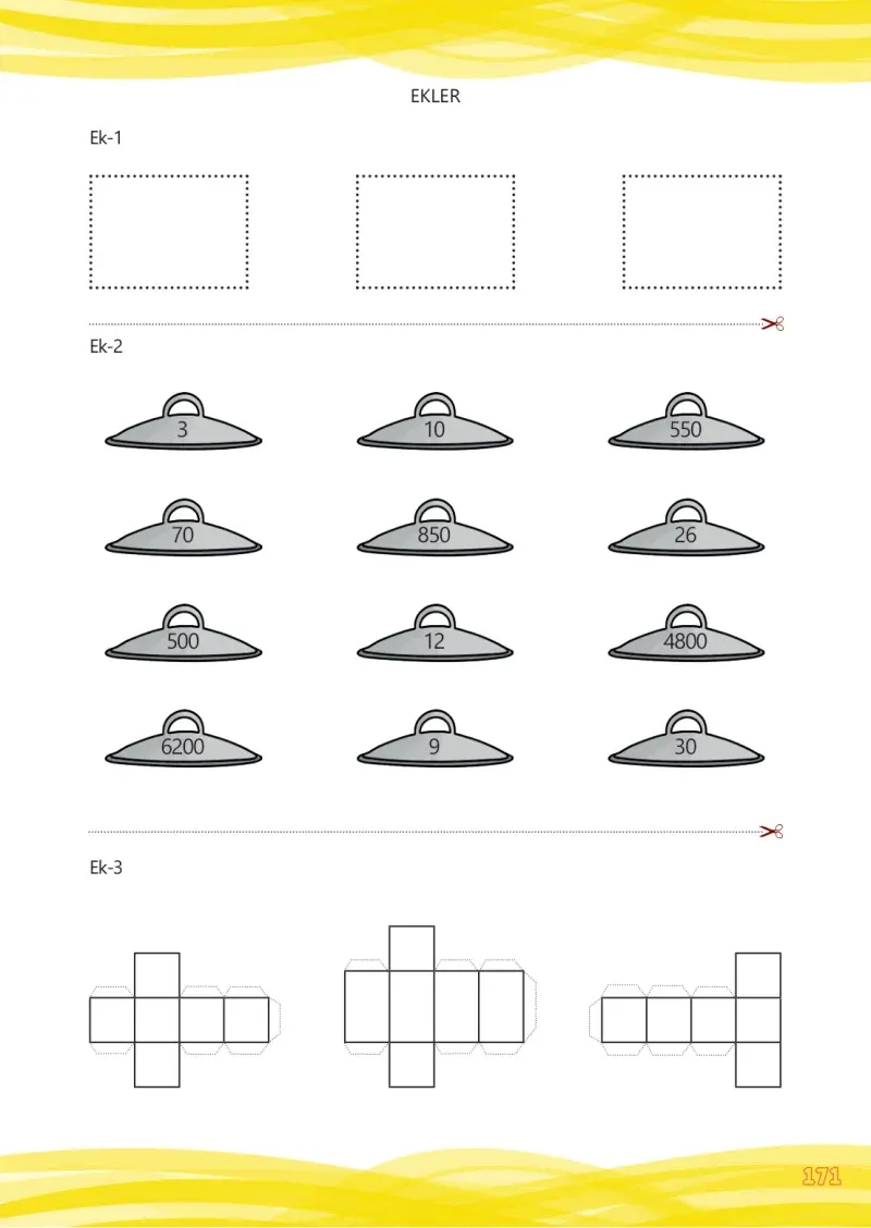 4. Sınıf Matematik Ders Kitabı Cevapları Meb Yayınları Çalışma Kitabı 1 Sayfa 171