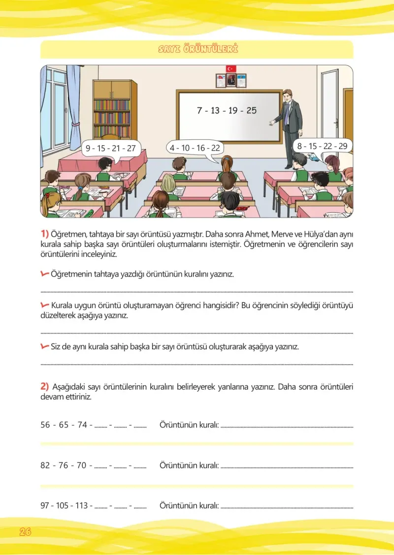 4. Sınıf Matematik Ders Kitabı Cevapları Meb Yayınları Çalışma Kitabı 1 Sayfa 26