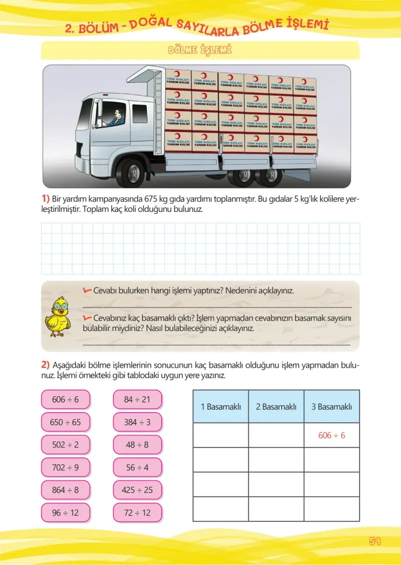 4. Sınıf Matematik Ders Kitabı Cevapları Meb Yayınları Çalışma Kitabı 1 Sayfa 59