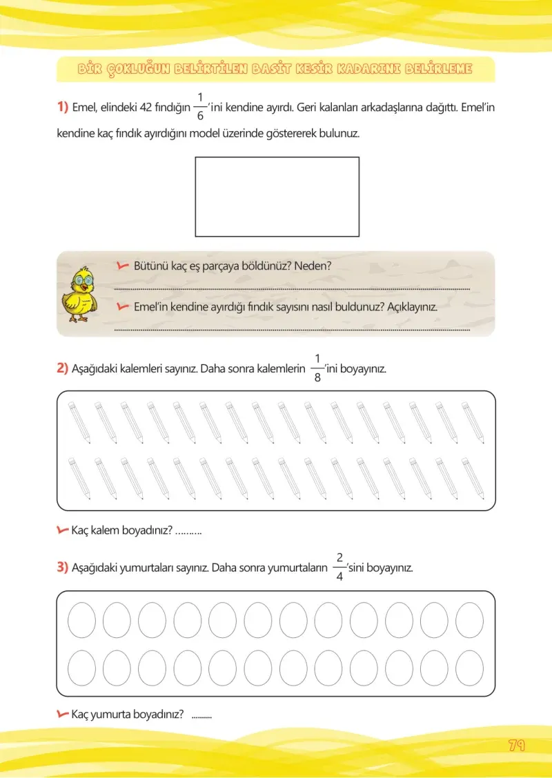 4. Sınıf Matematik Ders Kitabı Cevapları Meb Yayınları Çalışma Kitabı 1 Sayfa 79