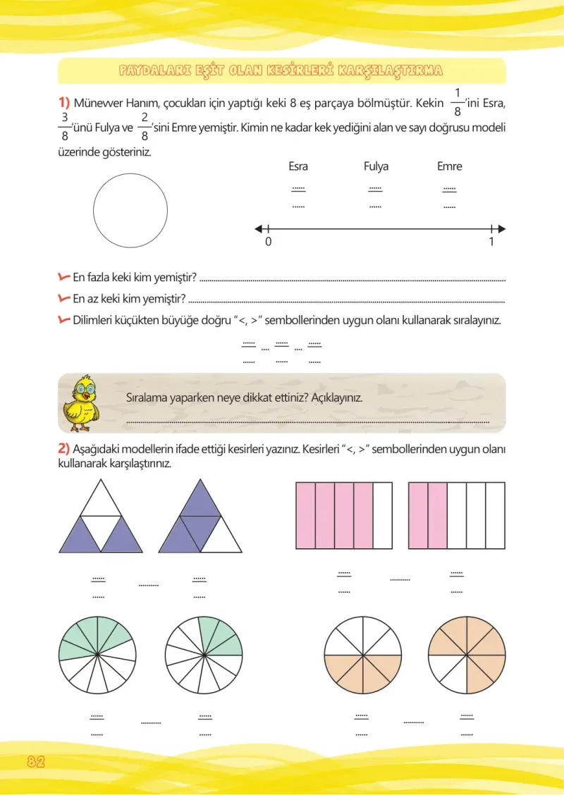 4. Sınıf Matematik Ders Kitabı Cevapları Meb Yayınları Çalışma Kitabı 1 Sayfa 82