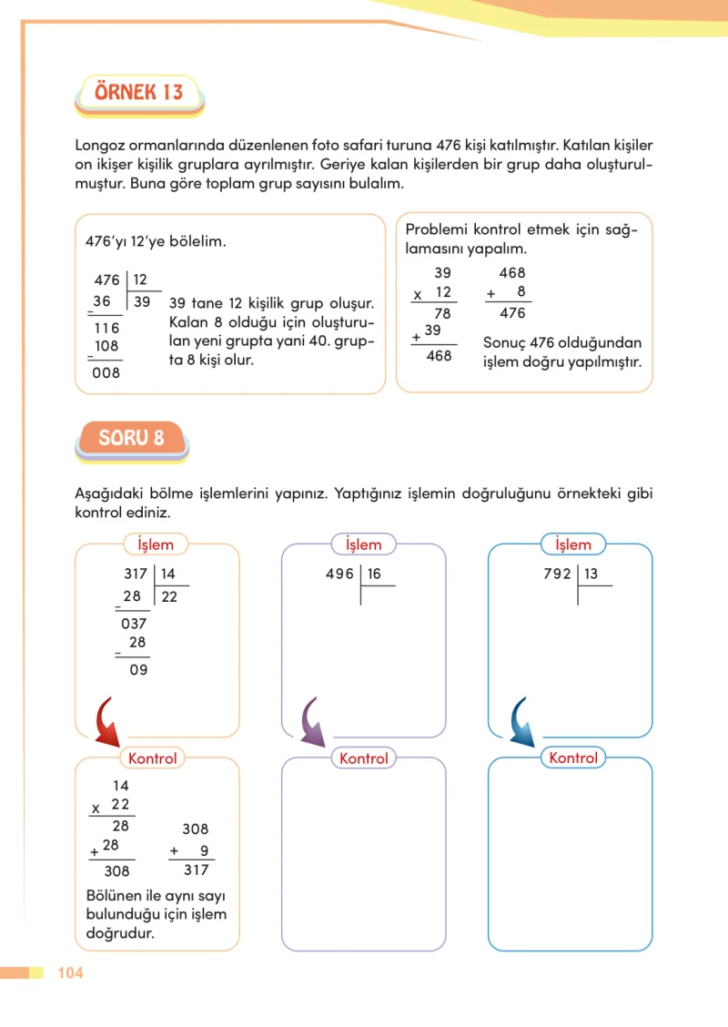 4. Sınıf Matematik Ders Kitabı Cevapları Meb Yayınları Sayfa 104