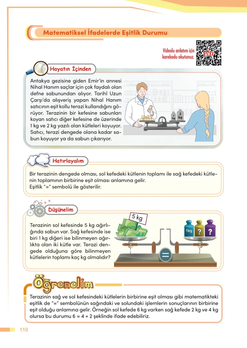 4. Sınıf Matematik Ders Kitabı Cevapları Meb Yayınları Sayfa 110