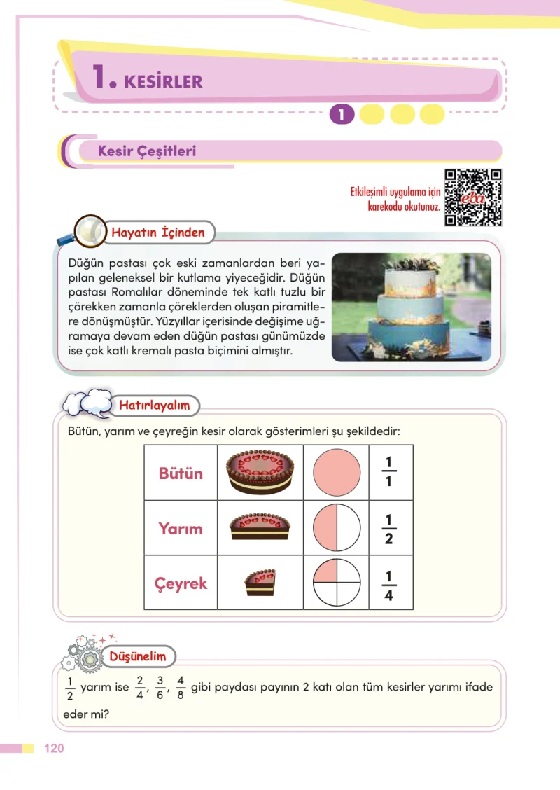 4. Sınıf Matematik Ders Kitabı Cevapları Meb Yayınları Sayfa 120