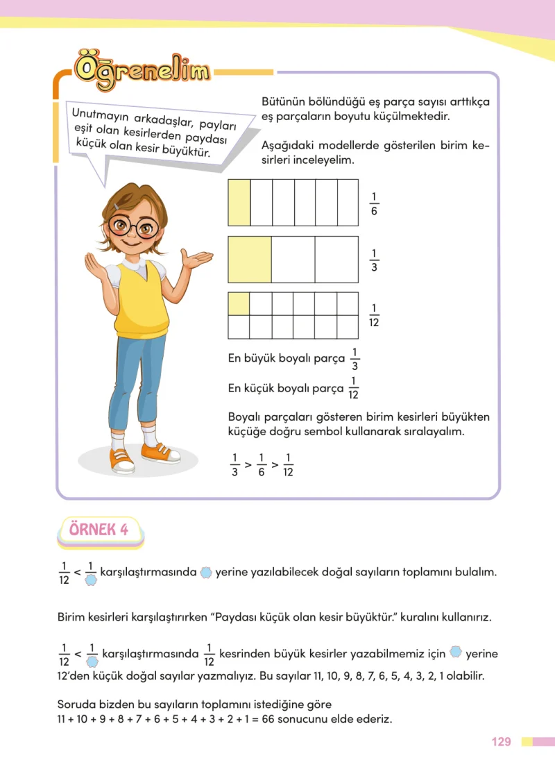 4. Sınıf Matematik Ders Kitabı Cevapları Meb Yayınları Sayfa 129